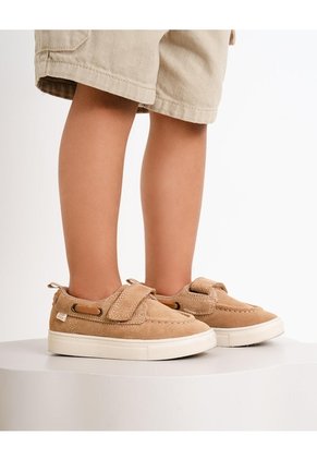 Zapatos Tipo Náutico Café Niño Cafe