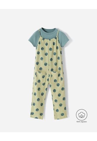 Conjunto Camiseta + Enterizo Niña Verde BABY FRESH