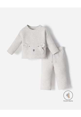 Conjunto Buzo + Pantalón Bebé Unisex Gris BABY FRESH