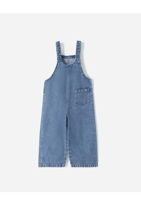 Overol Largo índigo Medio Unisex Azul Oscuro
