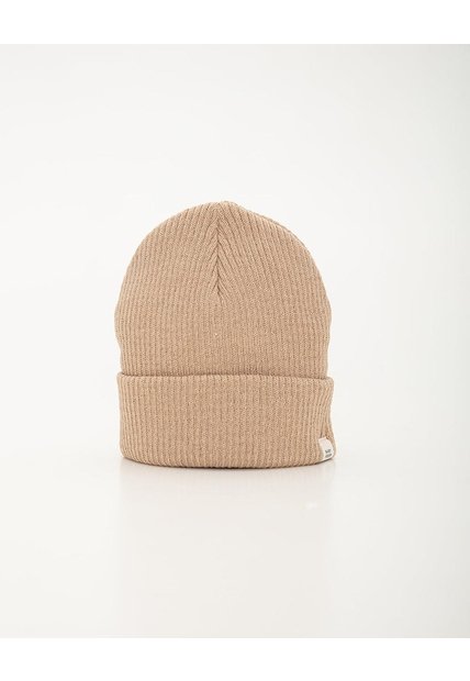 Gorro Beanie Tejido Beige Unisex Beige