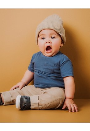 Gorro Beanie Tejido Beige Unisex Beige