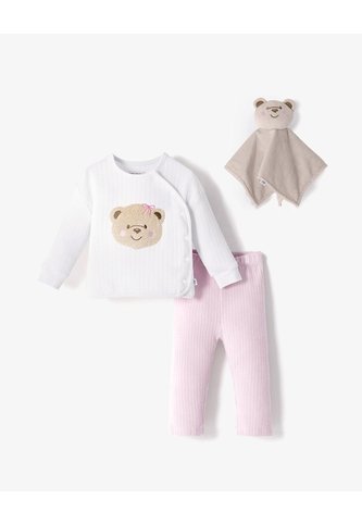 Conjunto + Peluche De Apego Bebé Niña Rosa BABY FRESH