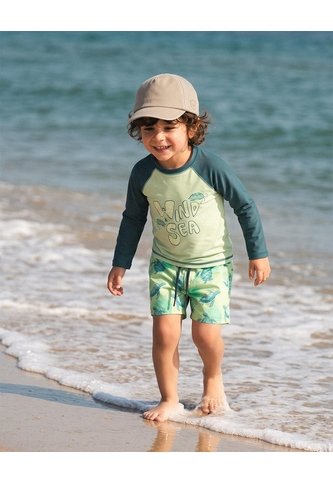 Pantaloneta De Baño Estampada Niño Verde BABY FRESH