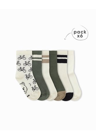 Medias Niño Algodón Largas Pack X6 Surtido Multicolor BABY FRESH