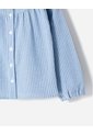 Camisa Regular Manga Larga Azul Niña Azul de BABY FRESH