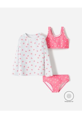 Vestido De Baño 3 Piezas Protección UV Estampado Niña Multicolor BABY FRESH