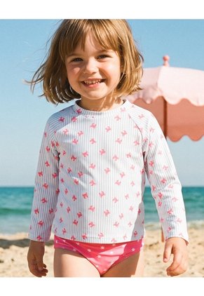 Vestido De Baño 3 Piezas Protección UV Estampado Niña Multicolor
