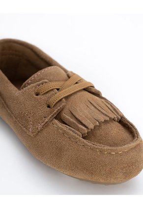 Mocasines Gamuza Café Niña Cafe