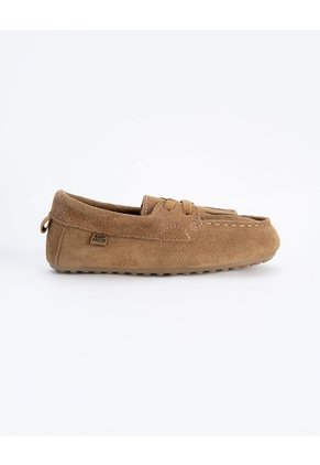 Mocasines Gamuza Café Niña Cafe