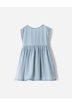 Vestido Midi índigo Claro Niña Azul Oscuro