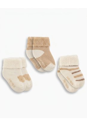 Medias Bebé Unisex Algodón Largas Pack X3 Surtido Multicolor