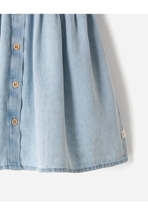 Vestido Midi índigo Claro Niña Azul Oscuro