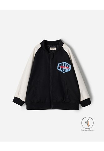 Chaqueta Bomber Negra Niño Negro BABY FRESH