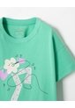 Camiseta Regular Algodón Estampado Brillante Niña Verde de BABY FRESH