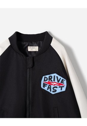 Chaqueta Bomber Negra Niño Negro