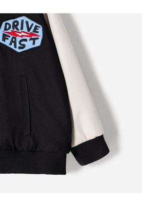 Chaqueta Bomber Negra Niño Negro