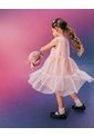 Vestido Midi Regular Tull Brillos Rosa Niña Rosa de BABY FRESH