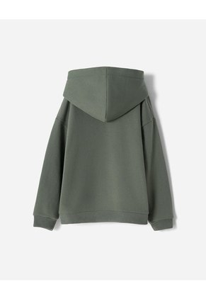 Buzo Tipo Hoddie Verde Niño Verde