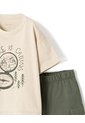 Conjunto Camiseta + Bermuda Algodón Niño Verde de BABY FRESH