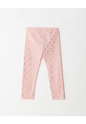 Legging Tiro Medio Estampado Brillante Niña Rosa