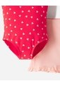 Vestido De Baño + Falda Protección UV Estampado Niña Rojo de BABY FRESH