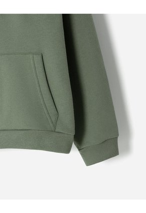 Buzo Tipo Hoddie Verde Niño Verde
