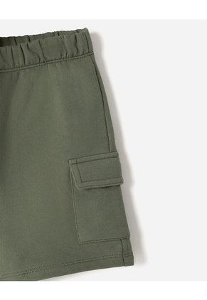 Conjunto Camiseta + Bermuda Algodón Niño Verde
