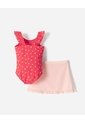 Vestido De Baño + Falda Protección UV Estampado Niña Rojo de BABY FRESH