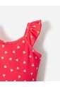 Vestido De Baño + Falda Protección UV Estampado Niña Rojo de BABY FRESH