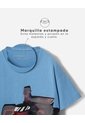Camiseta Oversize Algodón Azul Niño Azul de BABY FRESH
