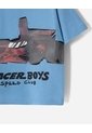 Camiseta Oversize Algodón Azul Niño Azul de BABY FRESH
