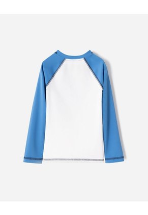 Camibuso Regular Protección UV Estampado Niño Azul