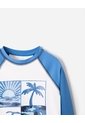 Camibuso Regular Protección UV Estampado Niño Azul de BABY FRESH