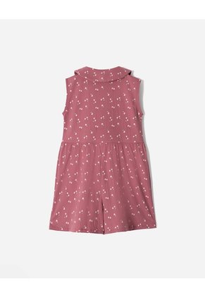 Enterizo Corto Regular Estampado Niña Rosa Claro
