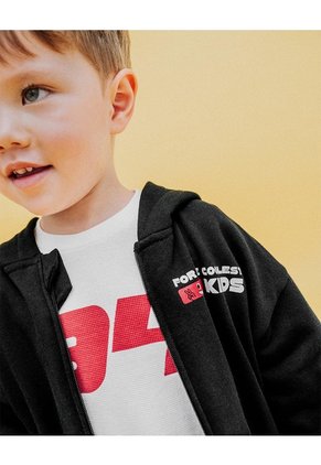 Buzo Oversize Negra Niño Negro