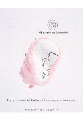 Botines Escarpines Suela Blanda Rosados Bebé Niña Rosa