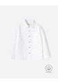 Camisa Oversize Manga Larga Blanco Estampada Niño Blanco de BABY FRESH