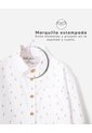 Camisa Oversize Manga Larga Blanco Estampada Niño Blanco de BABY FRESH