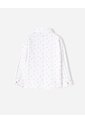 Camisa Oversize Manga Larga Blanco Estampada Niño Blanco de BABY FRESH