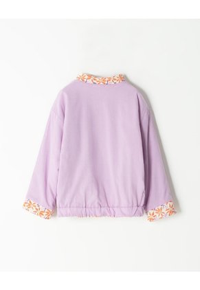 Chaqueta Bomber Algodón Doble Flaz Niña Beige