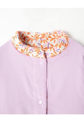Chaqueta Bomber Algodón Doble Flaz Niña Beige