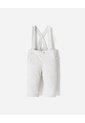 Pantalón Recto + Cargaderas Lino Bebé Niño Gris de BABY FRESH
