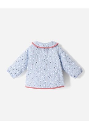 Chaqueta Regular Acolchada Estampada Bebé Niña Azul