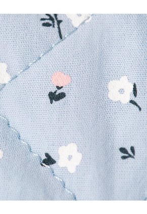 Chaqueta Regular Acolchada Estampada Bebé Niña Azul