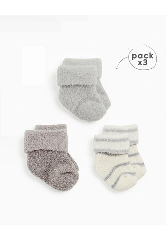 Medias Bebé Unisex Calentadoras Largas Pack X3 Surtido Multicolor BABY FRESH