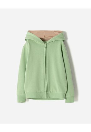 Buzo Con Capucha Verde Niño Verde