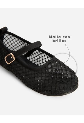 Bailarinas Malla Negras Niña Negro