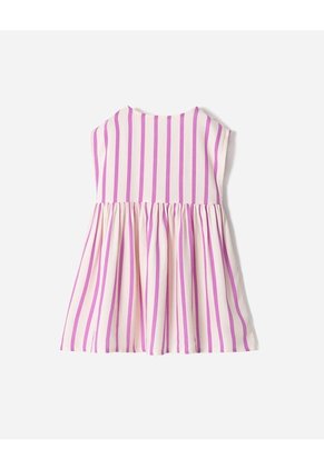 Vestido Midi Rayas Niña Multicolor