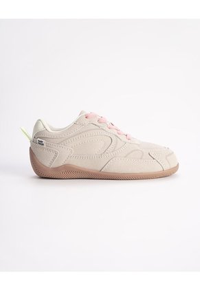 Tenis Casuales Beige Niña Marron Claro
